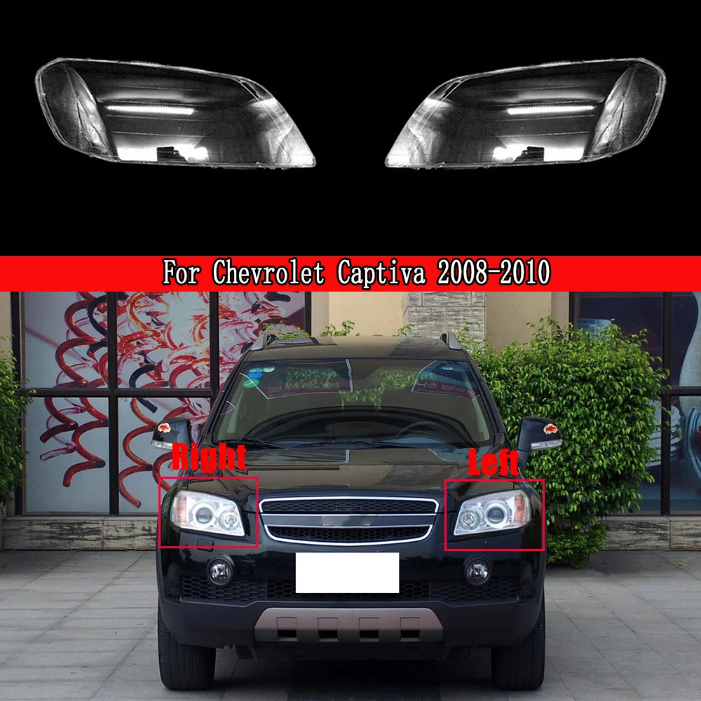 

For Chevrolet Captiva 2008 2009 2010 Headlamp Transparent Lampshade Headlight Lampshell Plexiglass Replace Original Lens Cover