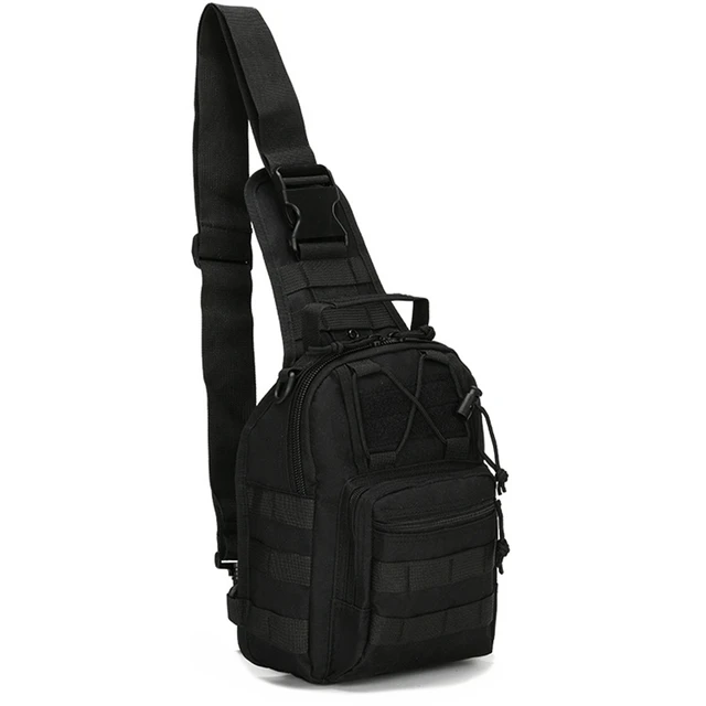 Taktyczna torba na ramię 800D Wodoodporna Oxford Mała torba na klatkę piersiową Outdoor Sports Sling Backpack for Hunting Hiking Camping