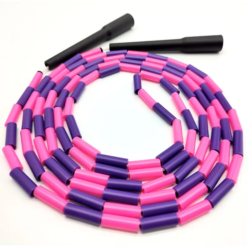 STRAIGHT HARD BEAD BEADED JUMP SKIPPING ROPE COLORFUL SKILL FREESTYLE FITNESS CROSSFIT