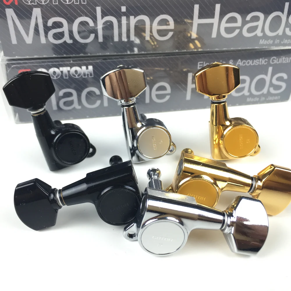 Original GOTOH SG381-07 Electric Guitar Machine Heads Tuners ( Chrome Black Gold Silver ) Tuning Peg MADE IN JAPAN