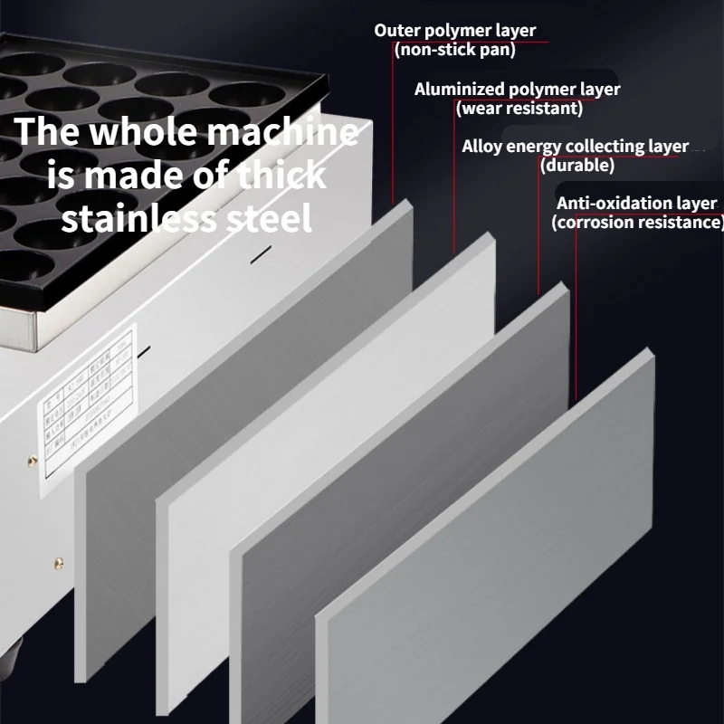 28 Löcher Takoyaki Maschine kommerziellen Stall Gas/elektrische Doppel platte Fisch ball Herd Gas Takoyaki Maschine kleine Bälle