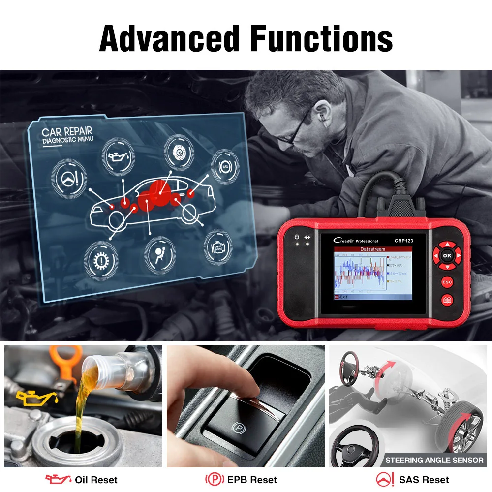 Automotive Scanner Creader Fault Detector Car Auto diagnostic Tool