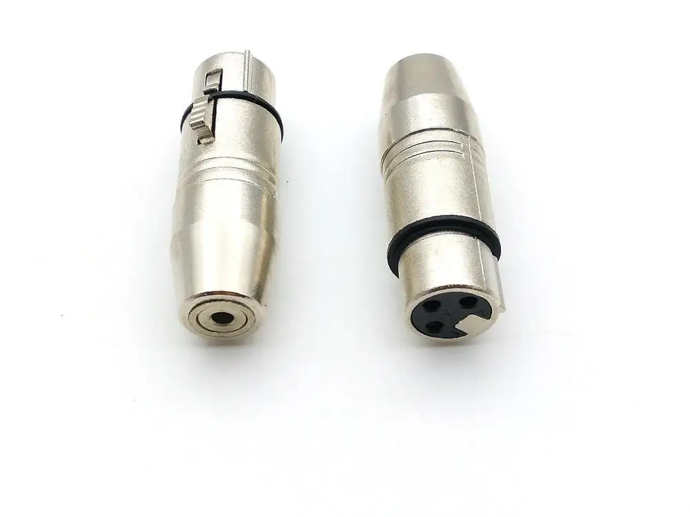 1 sztuk 3 pin XLR Audio żeńskie złącze do 3.5mm stereo złącze wtykowe