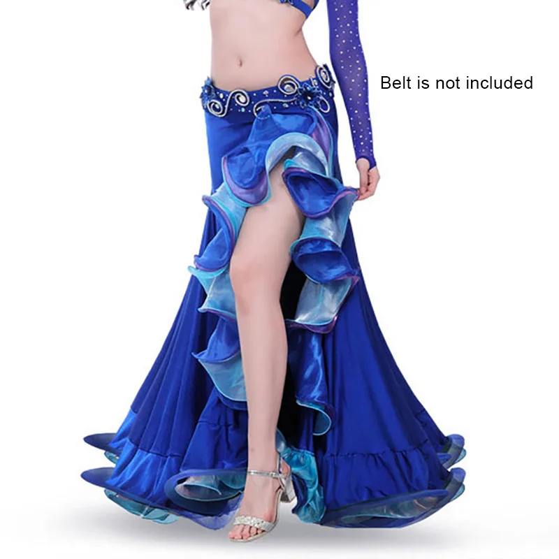 Side split Ruffle skirt belly dancing skirt for women belly dance costume fashion belly dance skirt performance Lotus leaf skirt