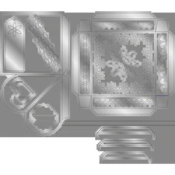 Matryce do cięcia metalu eksplodujące pudełko główna koncepcja foremki do wycinania karty formy księga gości papierowe rzemiosło forma do noża podkładki chroniące przed uderzeniami ostrzy