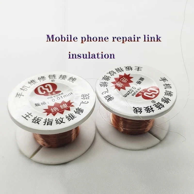 

3pcs/lot 0.01mm 0.02mm Insulated Copper Link Wire PCB Logic Board Repair Jumper Wire for Phone Motherboard Soldering Repair Tool