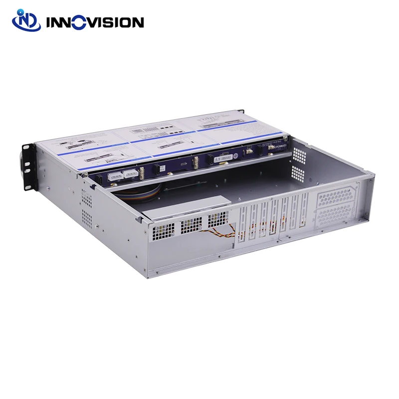 Imagem -04 - Caixa Flexível Ultra Curta 2u l = 400 mm Grande Compartimentos Hottrocar 2u Rack Chassi de Servidor para Firewall Nvr