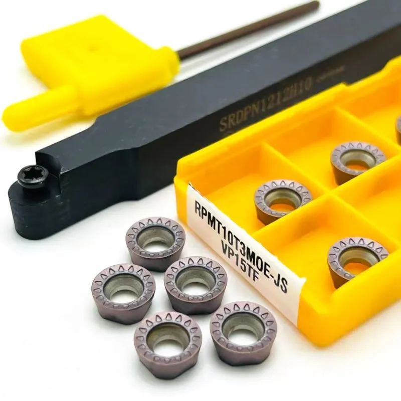 Portaherramientas de torneado, barra de perforación CNC, soporte de herramientas externas, RCGT, RPMT10T3MO, R5, SRDPN1010H10, SRDPN1212H10, SRDPN1616H10