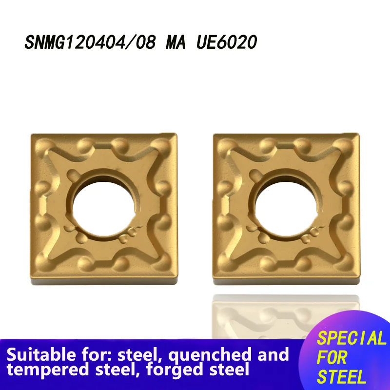 10 шт. SNMG120404 SNMG120408 MA VP15TF UE6020 US735, карбидные вставки, токарные инструменты, инструмент для токарного станка с ЧПУ
