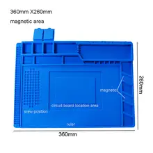 Silicone Desk Pad 45x30cm for Soldering #6