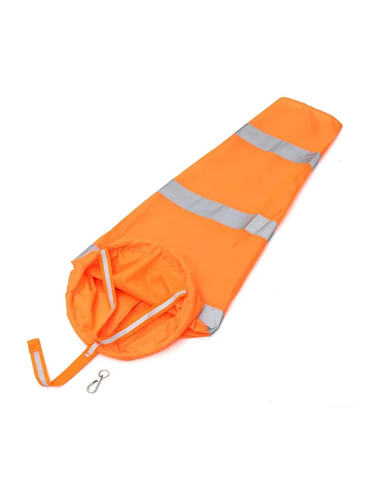 80cm Aviation Windsock Reflective Wind Cone for Meteorology Outdoor Rainbow Wind Measurement Sock Bag With Belt