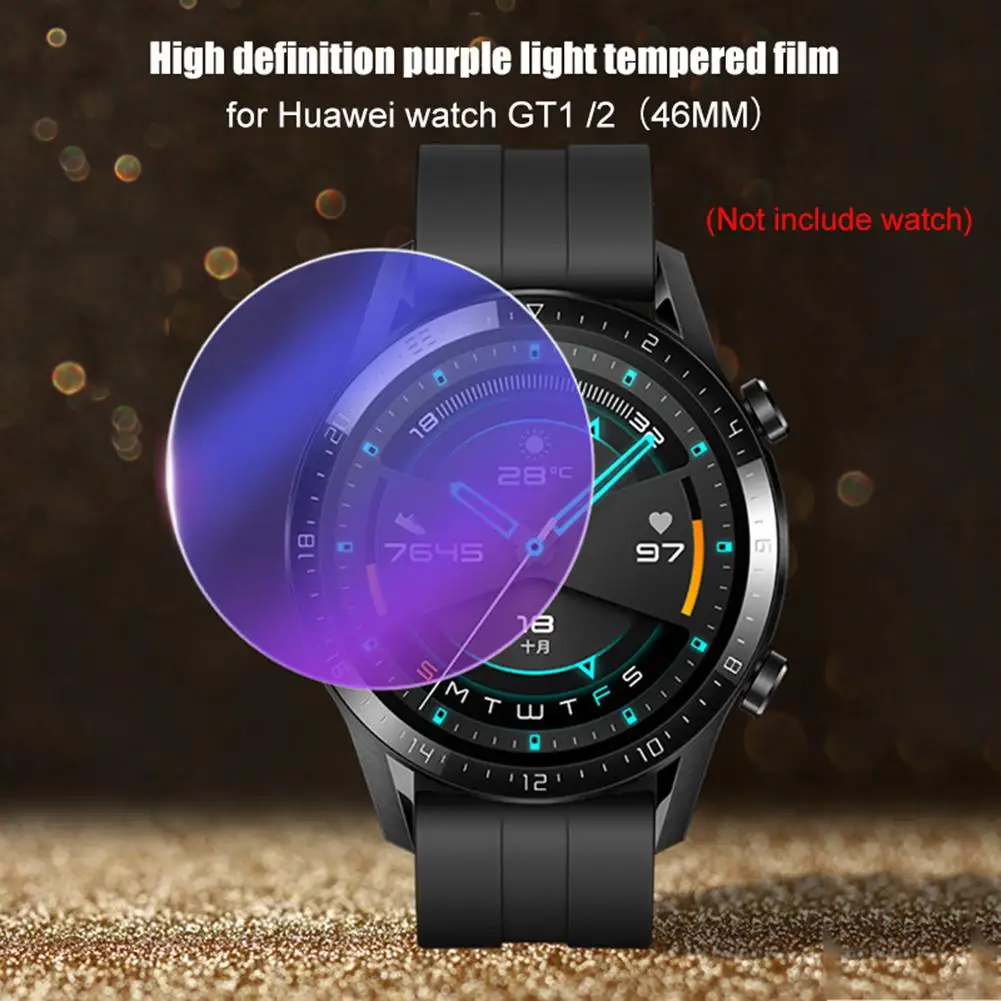 Premium Tempered Glass For Huawei Watch GT1/GT2 Smartwatch Screen Protector Explosion-Proof Film Accessories Anti Purple Light