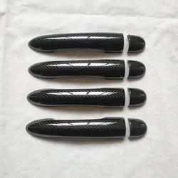 For Renault LAGUNA 3 iii mk3 accessories door handle cover trim handles covers plastic Imitation carbon fiber