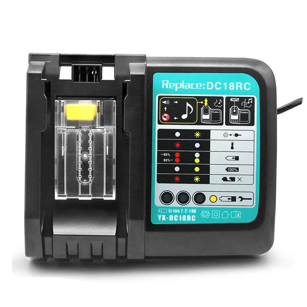 Battery Charger 18V For Makita Battery BL1830 BL1430 BL1840 1850 1860 1890 14.4v 18v 3A 6.5A Electric Power Tool Charger