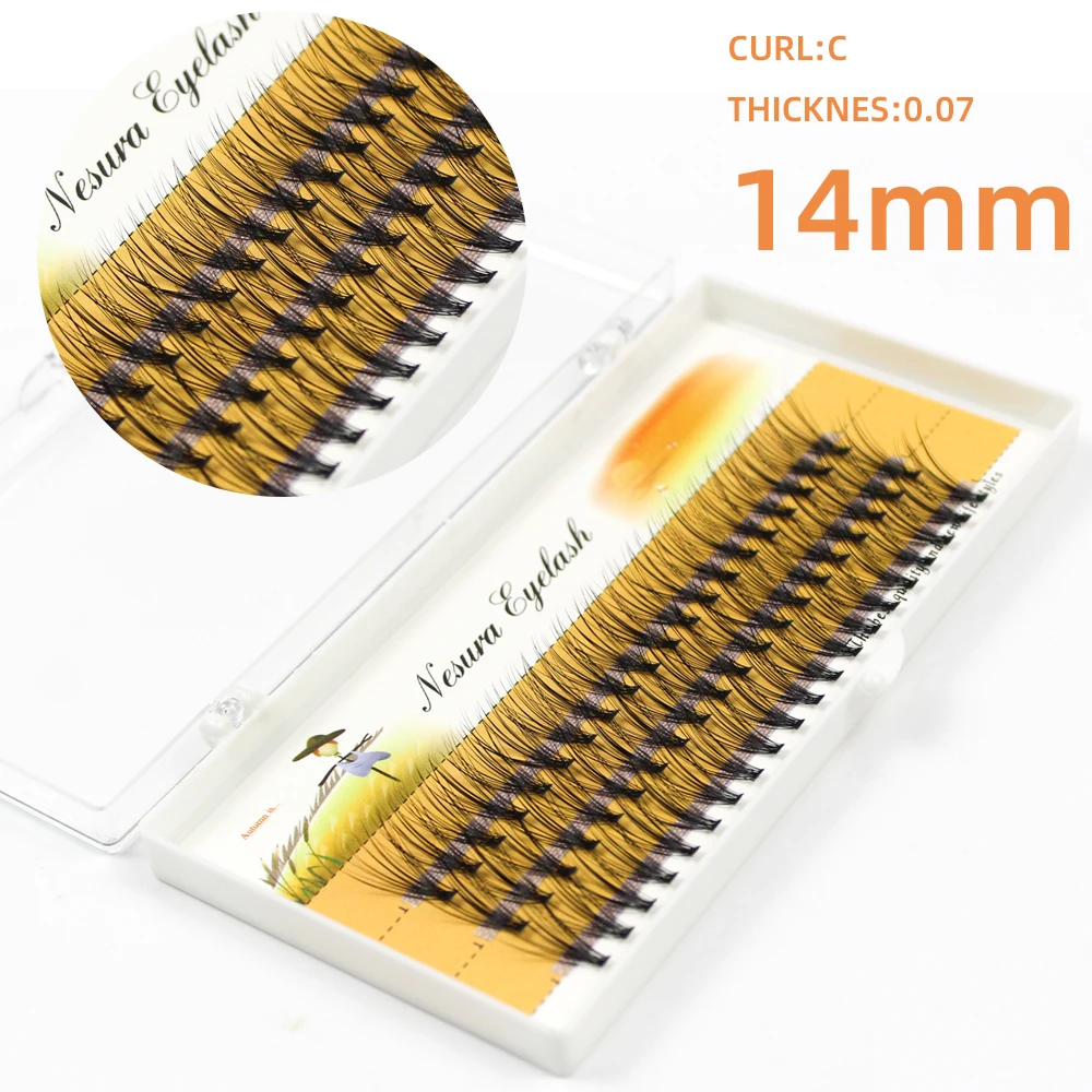 60 Bundles Nerz Wimpern Verlängerung Natürliche 3D Russische Volumen Faux Wimpern Individuelle 20D Cluster Wimpern Make-Up Zilien – Detail 11