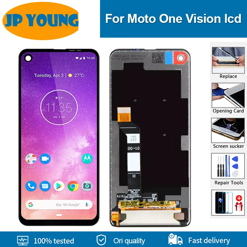 

Original 6.3'' LCD Screen For Moto One Vision LCD Display For P50 XT1970 One Action Display LCD Screen Touch Digitizer Assembly