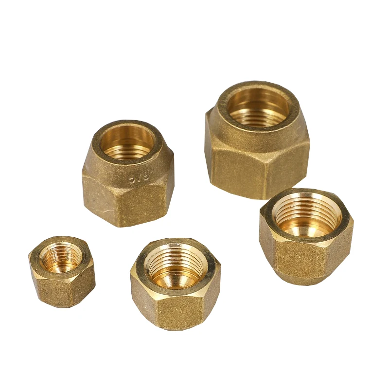 Brass Nut For 45 Degree SAE 1/4