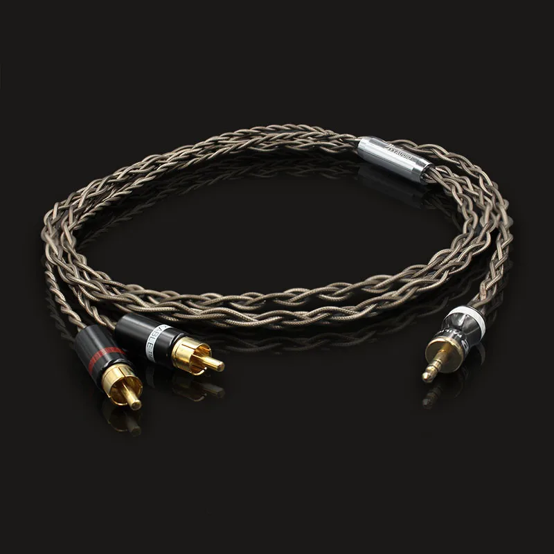 

Fever Music Ribbon Odin 3.5-RPM Dual Lotus 1 / 2 Signal Cable Audio Line Hi-Fi 3.5mm to 2RCA Audio Cable