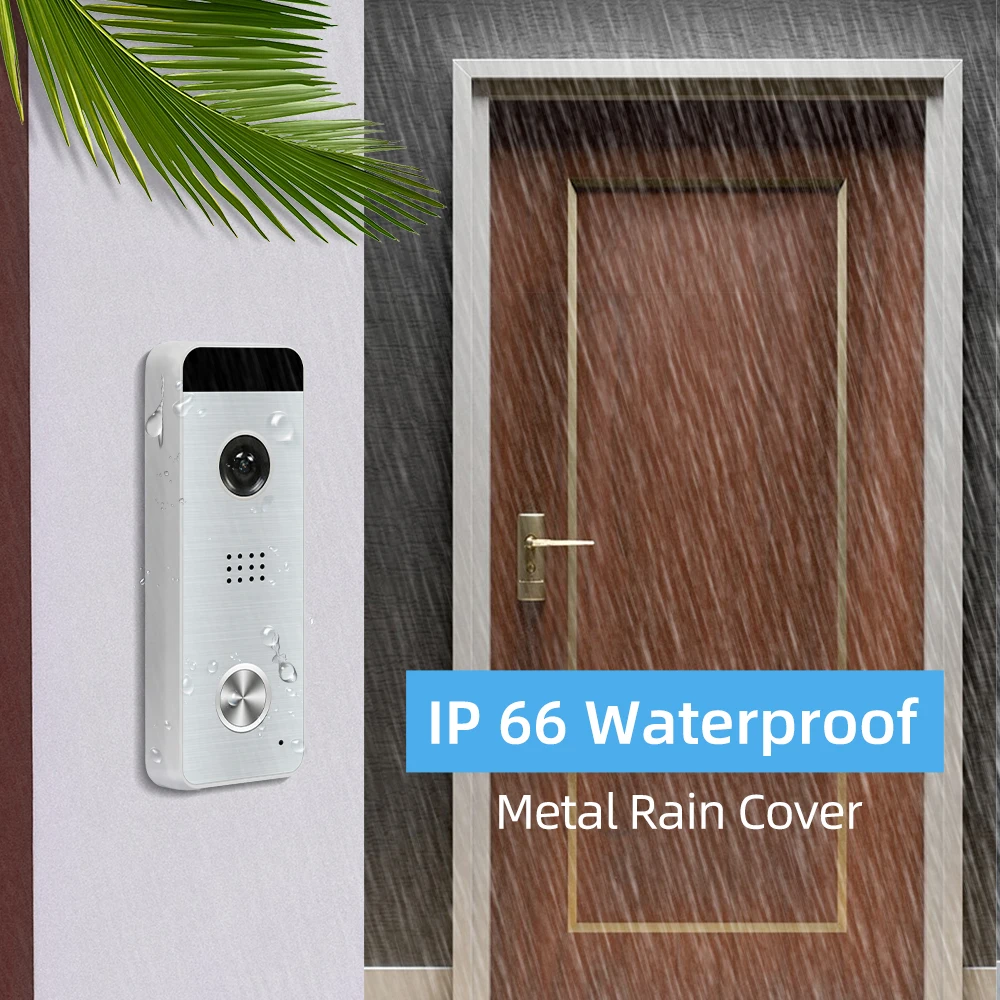 Wired Video Intercom für Start System Wohnung 7 Inch Screen Monitor Türklingel Anruf Panel Sprechen Rekord Entsperren