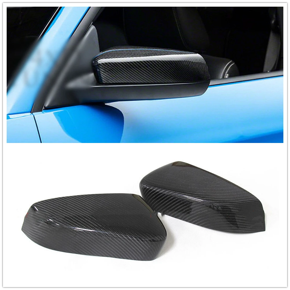 

Mirror Cover For Ford Mustang GT Coupe Only 2007 2008 2009 2010 2011-2013 Carbon Fiber Exterior Rear View Caps Rearview Add On