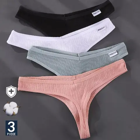 Cotton G-String Panties 3PCS finetoo
