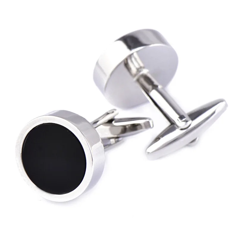 FLEXFIL jewelry fashion shirt cufflinks for mens gift Brand cuff links buttons Black High Quality gemelos Free Shipping