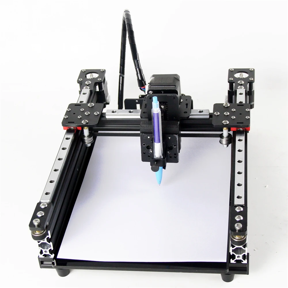 CNC Robot Laser Writing Machine DIY Plotter Pen Drawing Lettering Robot DIY Aluminum Guide Rail Intelligent Robot