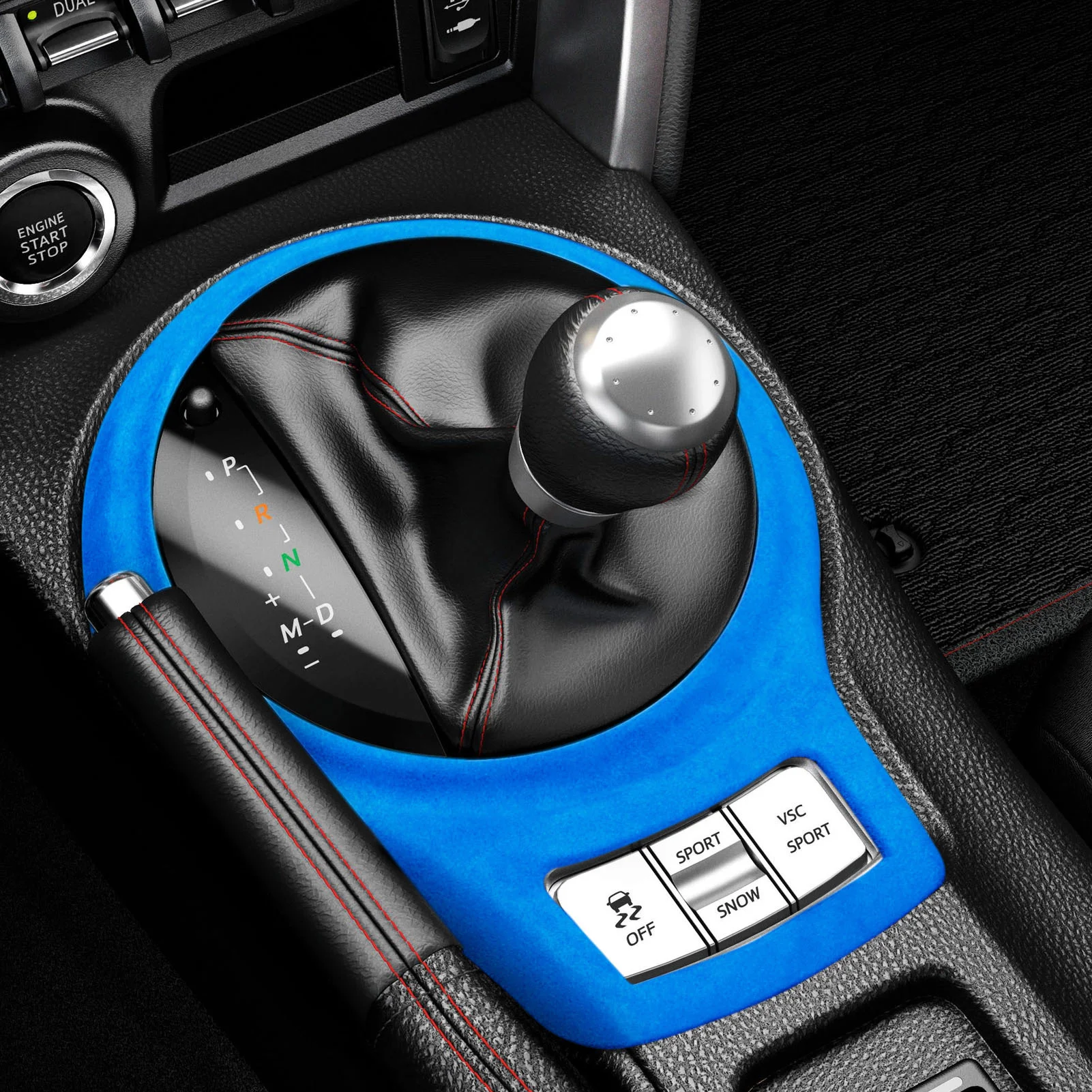 

Suede Wrapping For RHD/LHD Subaru BRZ Toyota 86 2013-2020 Car Central Control Gear Shift Frame Cover Decals Mouldings Sticker