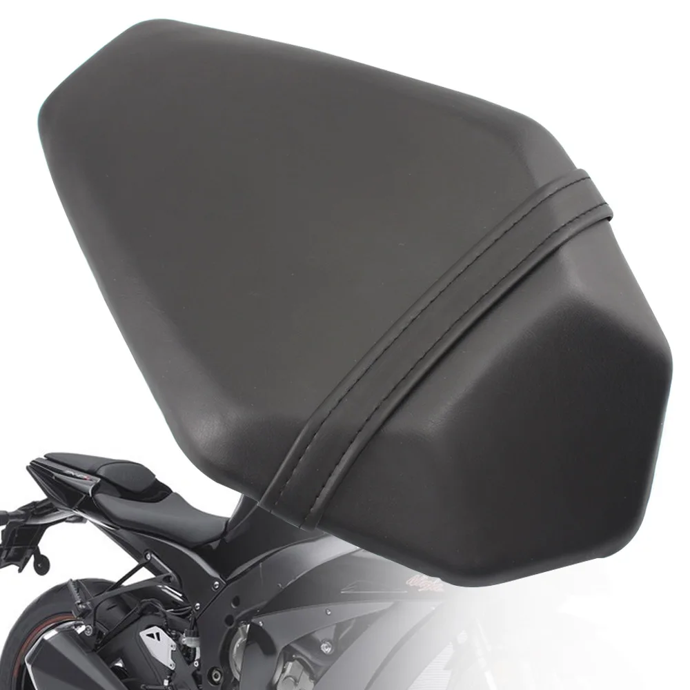 

Motorcycle Rear Passenger Seat Cover For Kawasaki Ninja ZX-10R 2016-2019 Black Leather Seat Cushions ZX10R ZX 10 R 2017 2018