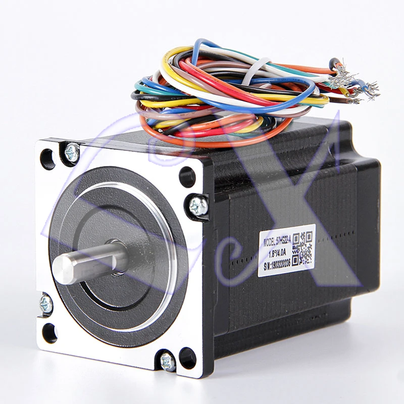 

Leadshine 2-Phase Stepper Motor With brake 57HS22-BZ NEMA23 2.2Nm torque 8 lead wires 81mm length 8mm Shaft diameter