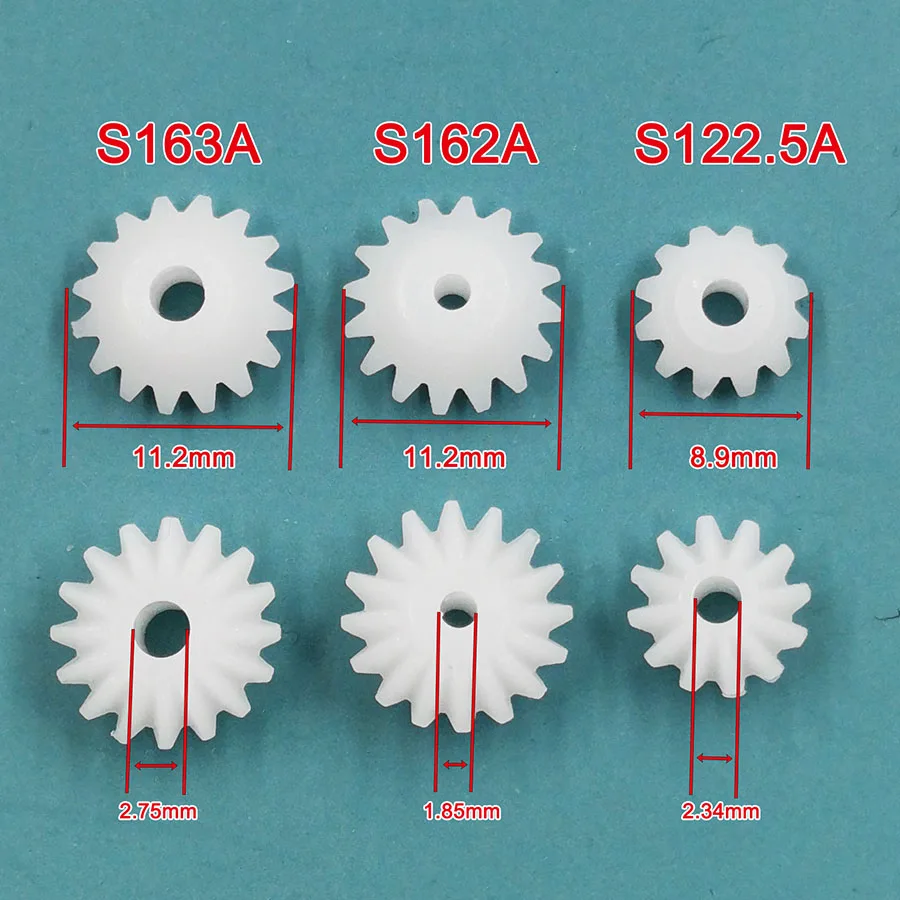 S162A S163A S122.5A Bevel Pinion  11.2mm/ 9mm Diameter 16T / 12 Teeth Conical Gear 10PCS/LOT