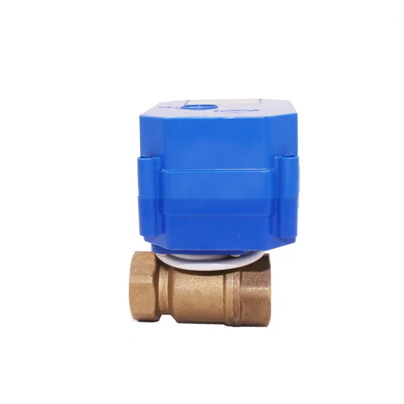 DN15 Motorized Ball Valve 2-way Brass Electric Ball Valve 2-wire Electric Actuator With Full Port AC/DC/ADC 220V 9-24V