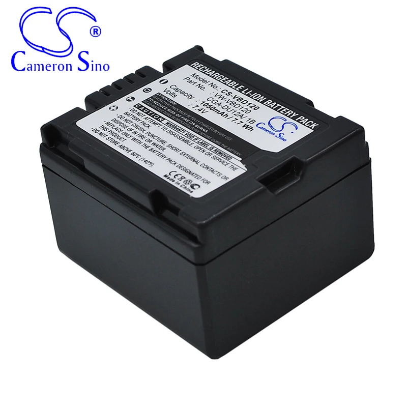 CameronSino Battery for Panasonic NV-GS10 NV-GS10B NV-GS10EG NV-GS10EGA NV-GS21 fits Panasonic CGA-DU12 Digital camera Batteries