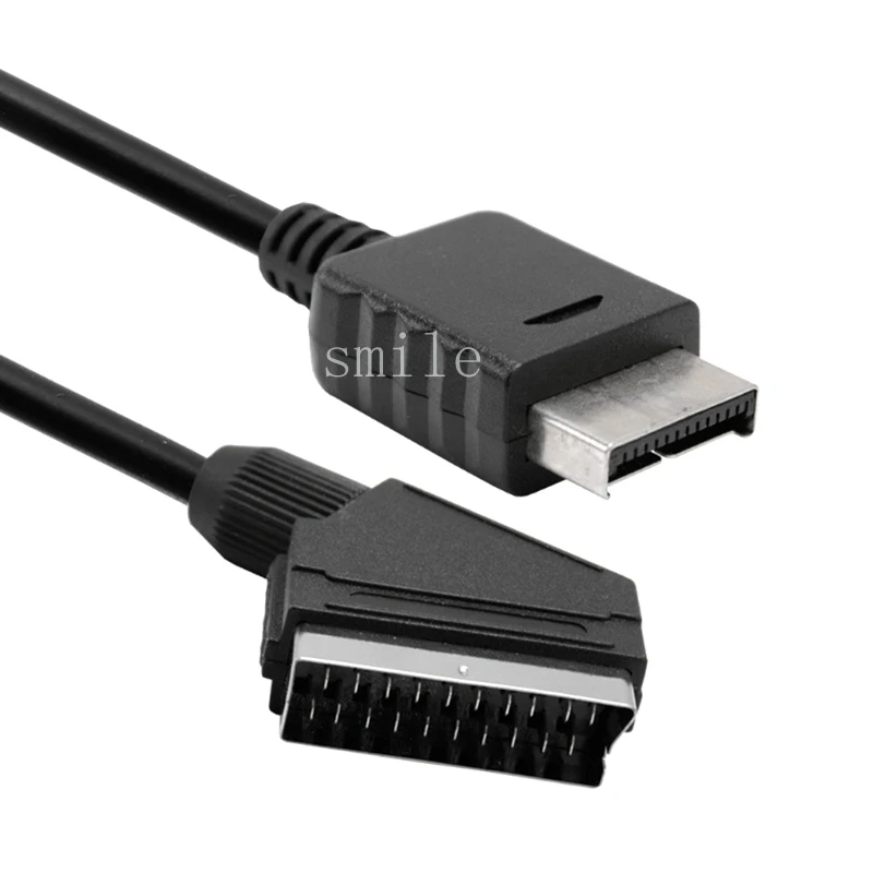 Cable Scart RGB de 1,8 m para Sony PS1, PS2, PS3, TV, conexión AV de repuesto, Cable de juego para PAL/NTSC Cons