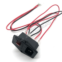 IEC320 C14 Socket for Power Supply Cord Arcade Machine, IO Switch with Fuse, On and Off Switch, Female Plug, 3 Pin, 1Pc