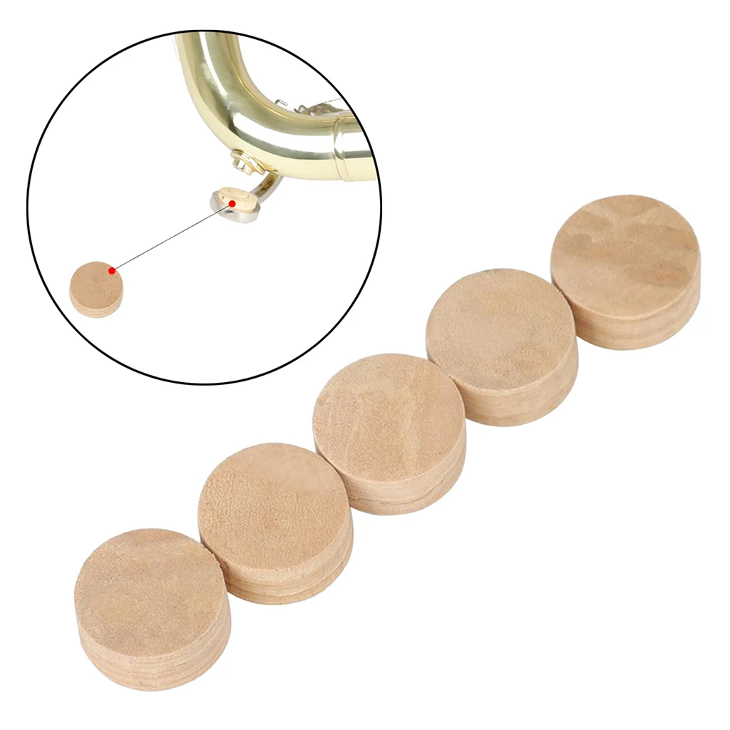 5Pcs Trombone Water Key Spit Valve Cork Pad For Trumpet Trombone Repair Accessories 9mm x 4mm