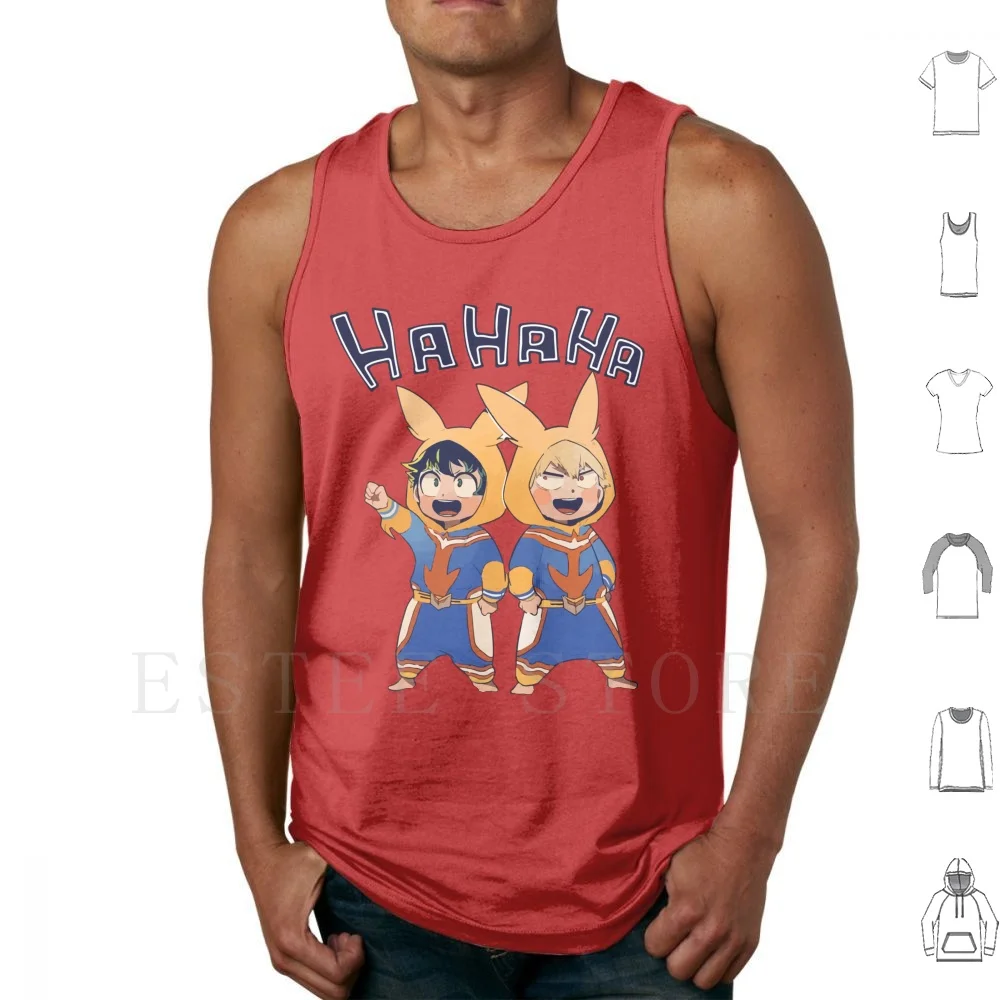 

Boku No Hero-Hahaha Tank Tops Vest Sleeveless Boku No Hero Boku No Hero Kacchan Deku Midoriya Midoriya Izuku Katsuki Baguko