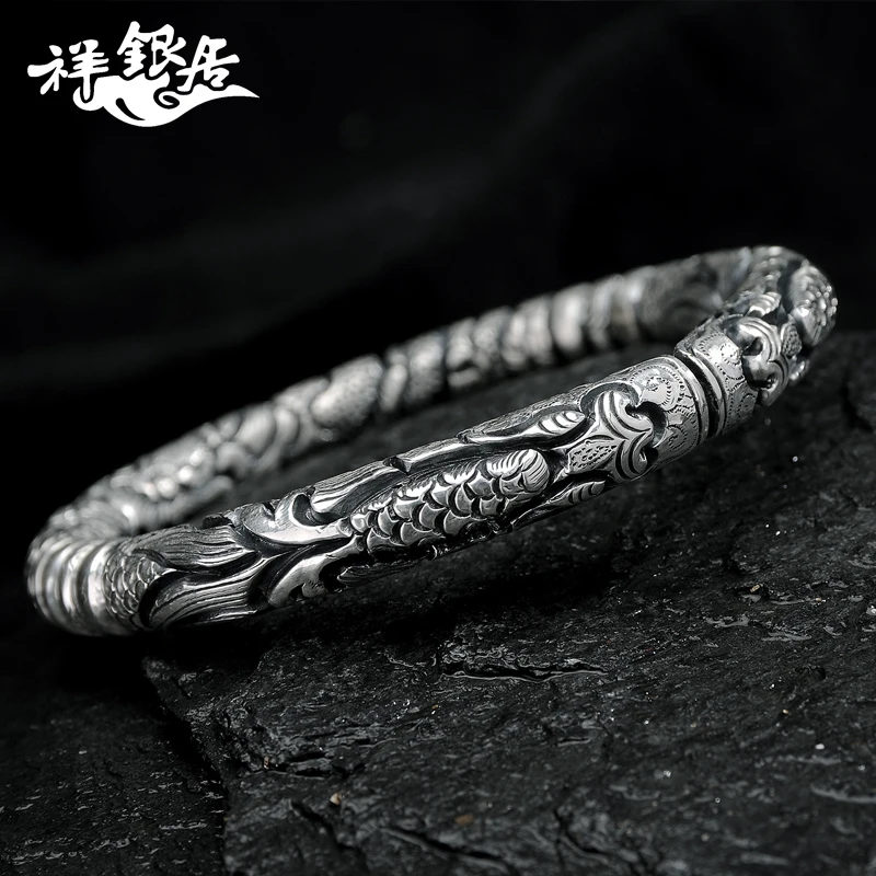 ★door manually restoring ancient ways with sterling silver bracelet 999 men couples comment second ring ring bracelet