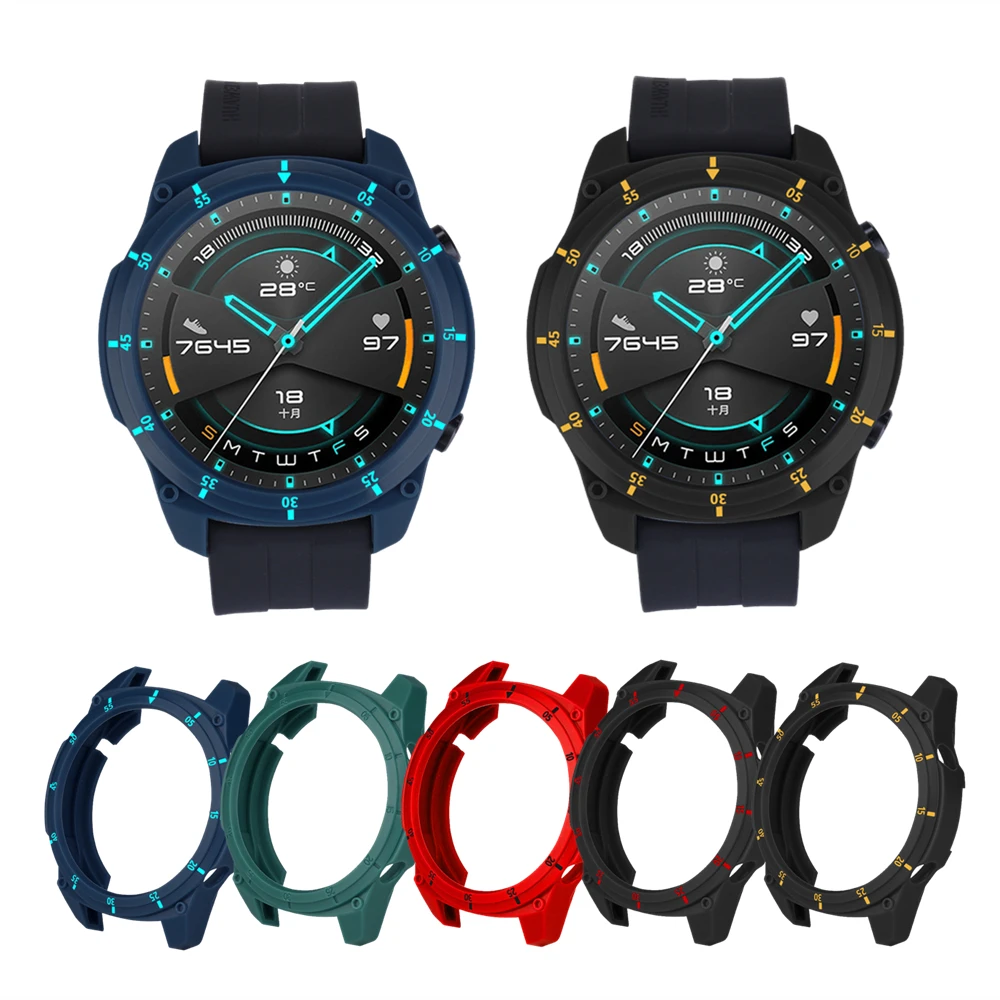 Case Cover For Huawei Watch GT2 GT 2 TPU Shell Edge Protector Frame Sleeve For Huawei GT2 46mm Smart Watch Accessories Soft Case