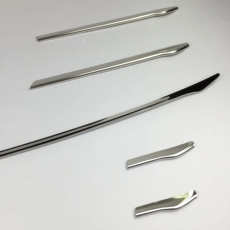 11pcs Stainless Steel Car Front Grill Grille Decorative Cover Trim Strips For Audi A4 B8 2013-2016 Car Styling Decals