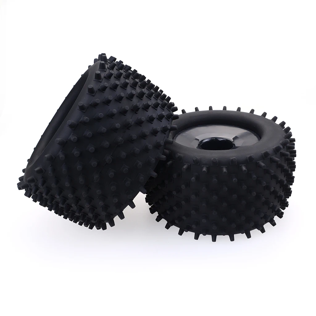 2PCS 170MM 155MM 150MM 120MM Tyre Weel Monster Truck Tires Wheels 17mm Hub Hex for 1/8 RC Car Redcat Traxxas Trx4