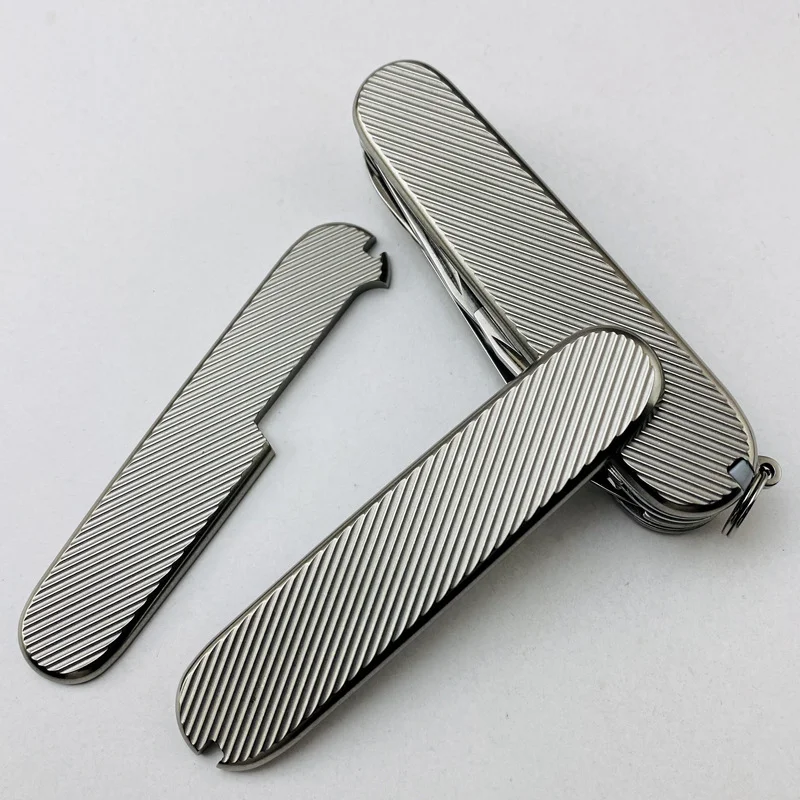 Imagem -04 - Victorinox Swiss Army Faca Dobrável Handle Grip Patches Haste Antiderrapante Facas de Escala Faça Você Mesmo Fazendo Substituição de Decoração 91 mm Par