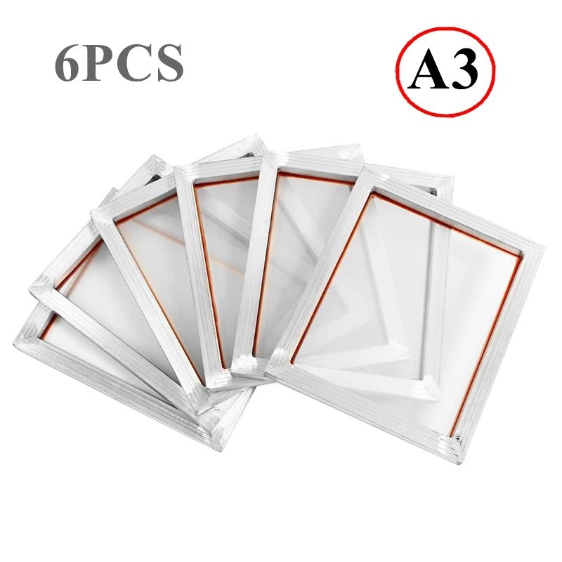 A3 sitodruk rama aluminiowa 30X40Cm z białą siatką poliestrową 43T-150T do precyzyjnego obwodu drukowanego