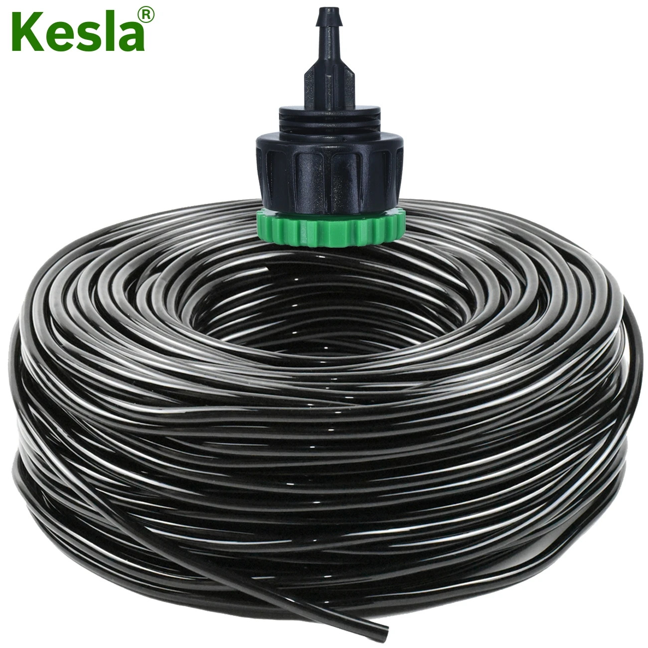 

KESLA 10-50 Meters 4/7mm Garden Water Hose w/ Quick Connector Micro Drip Misting Irrigation 1/4'' New PVC Tubing Pipe Greenhouse