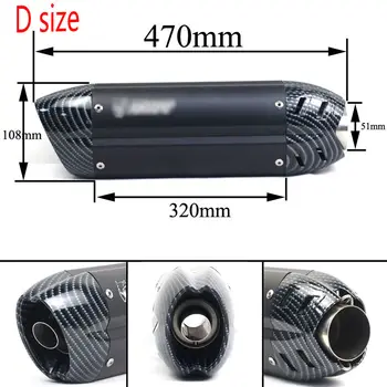 通用型 51mm 摩托車排氣消音器管 Escape Moto Mivv 適用於 sv650 crf 230 R1 cb650f Devil Monster 796 改裝排氣 10 最佳銷售 逃脫 mivv - №1