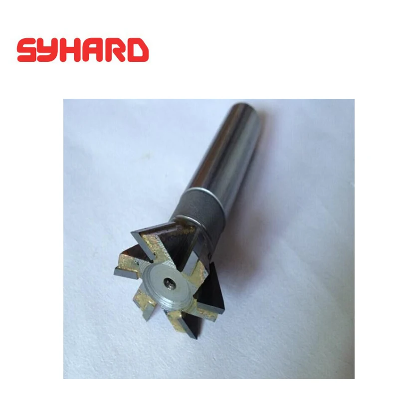 5pcs/lot YG8 tungsten Carbide Straight Shank Dovetail Slot Milling Cutter 16 20 25 30 45 55 60 Degree