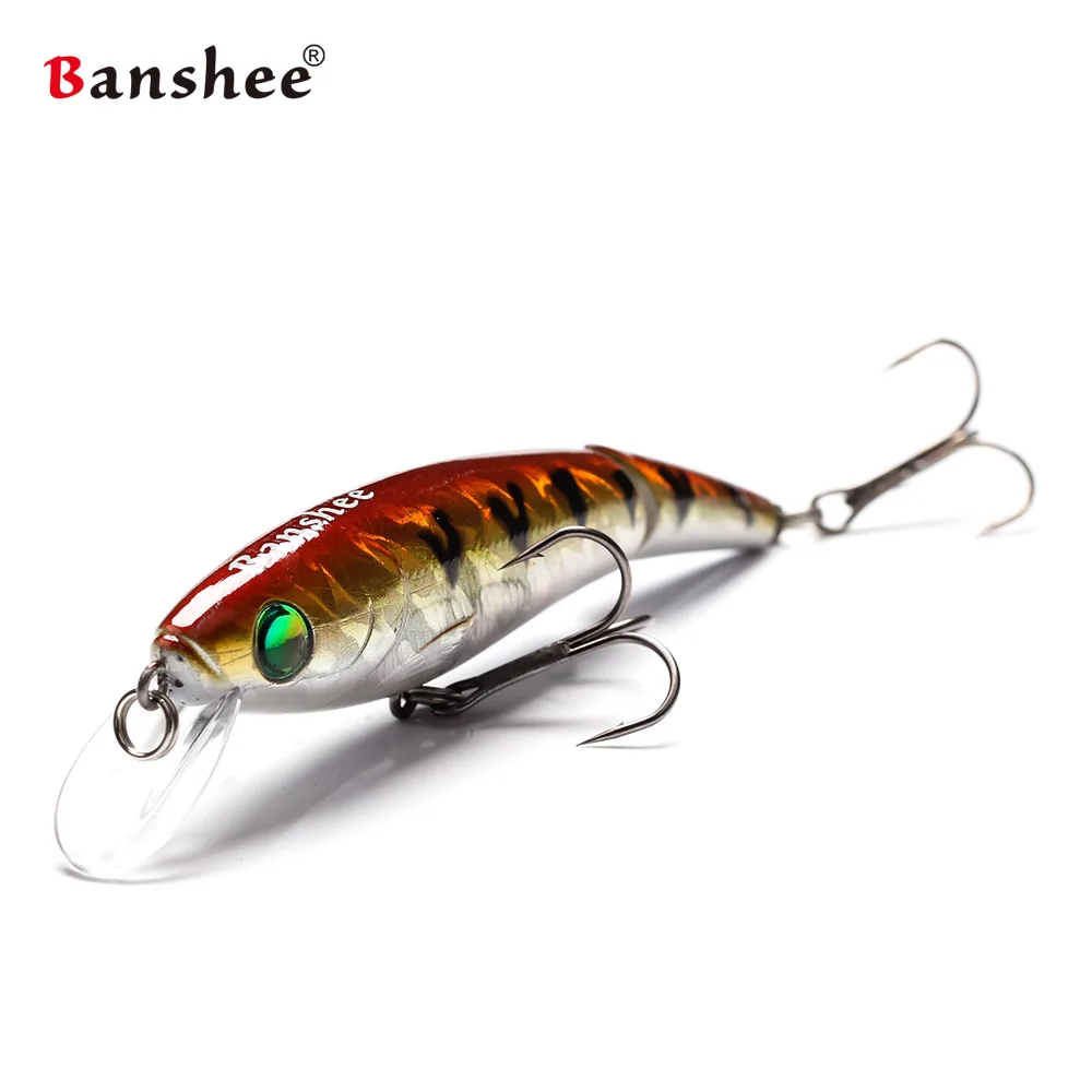 Banshee 95mm 14g Floating Fishing Lures VJ01 Rattle Sound Jerk lifelike swimbait 2 sections mulit jointed Jerkbait pike Wobblers