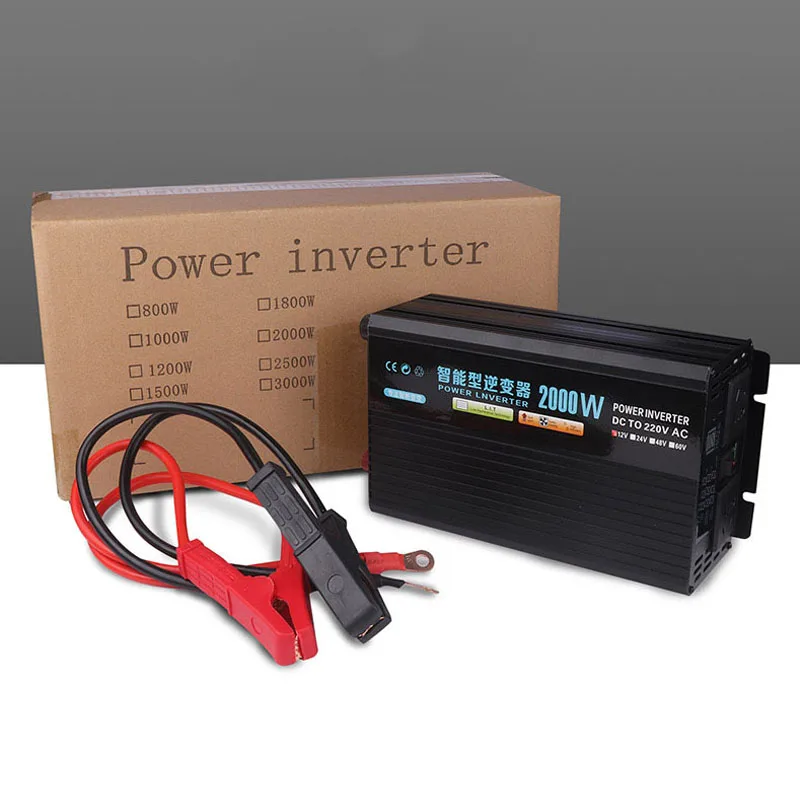 Pure Sine Wave Inverter DC 12v/24v To AC 220V 2000W 3000W 3500W 4500W Voltage Transformer Power Converter Solar Inverter