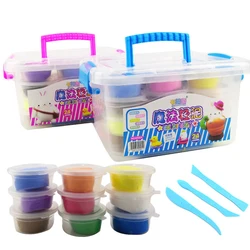24 Color Slime Supplies Gifts For Kids Soft Clay DIY Kit Sensory Play Stress Relief Toy Stretchy Soft Tool Creative For Kid Gift