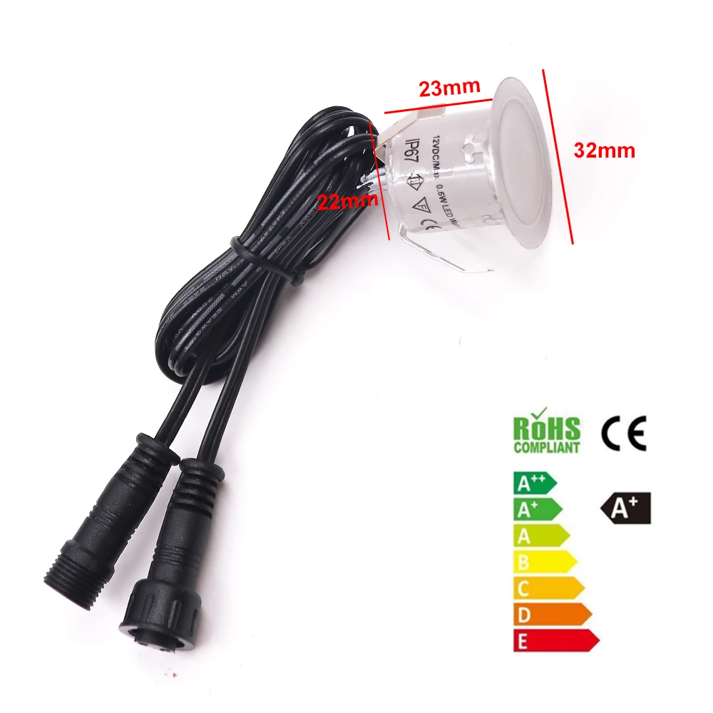 DC12V LED Sàn Tàu Đèn IP67 Chống Thấm Nước Dưới Lòng Đất Đèn Đèn Phong Cảnh Đèn Sân Vườn Con Đường Bước Sàn Tàu Đèn EU/Mỹ/anh Quốc/Âu